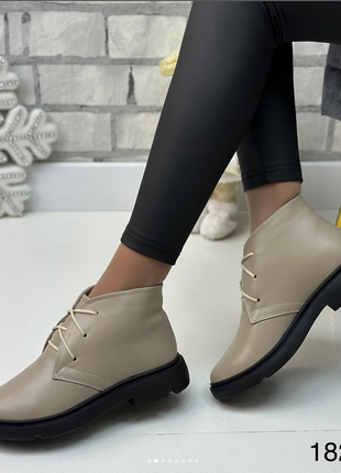 Женские зимние кожаные ботинки3 фото