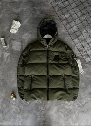 Пуховик куртка мужская базовая stone island турция / пуховік курточка чоловіча базова стон исланд6 фото