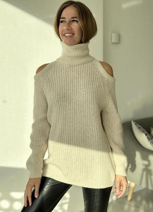 Люксовый шерстяной мирер кофта nude размер s/m