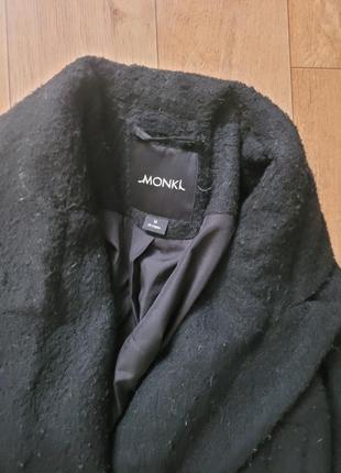 Вовняне пальто оверсайз monki m-l3 фото