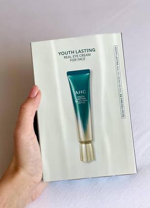 Набір антивіковий пептидний крем для очей і обличчя ahc youth lasting real eye cream for face1 фото