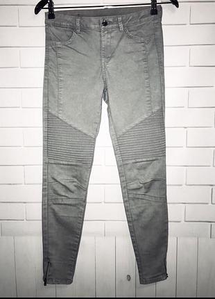 Мото джинсы джеггинсы zara