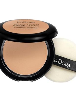 Пудра для лица isadora velvet touch sheer cover 47 - warm tan