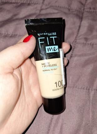 Maybelline fit me,110 warm ivory1 фото