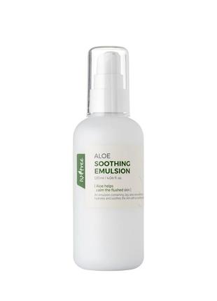 Успокаивающий лосьон с экстрактом алоэ isntree aloe soothing emulsion 120ml