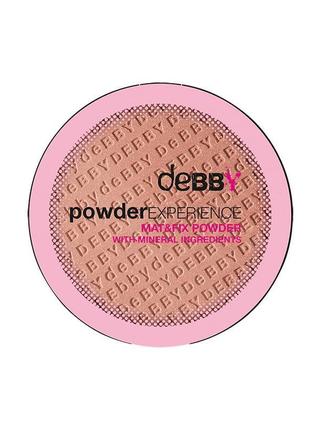 Пудра для лица debby powder experience matandfix powder №03 - sunny (солнечный)