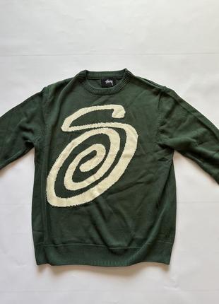 Stussy свитер green1 фото