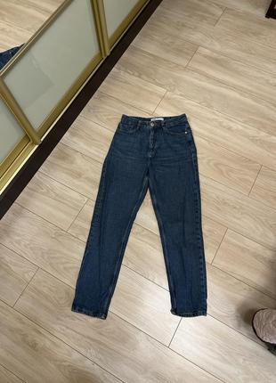 Джинсы 👖 женские zara стильные модные классные плотный джинс не стрейч2 фото