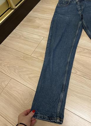 Джинсы 👖 женские zara стильные модные классные плотный джинс не стрейч3 фото