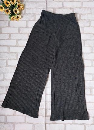 Теплые широкие штаны pull&bear в рубчик хаки