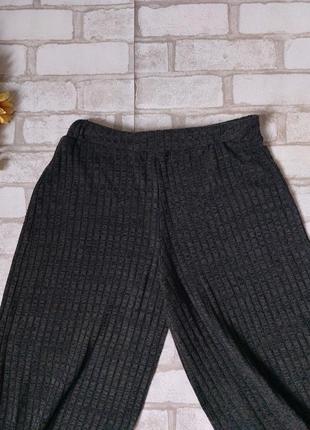 Теплые широкие штаны pull&bear в рубчик хаки5 фото