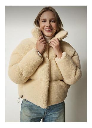 Пуховик тедди