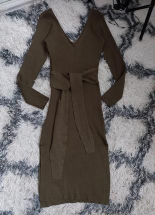 Приталена сукня в рубчик плаття врубчик платье