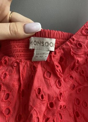 Женское летнее платье-сарафан кораллового цвета, бренда monsoon4 фото