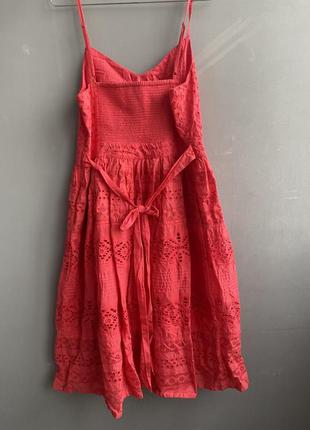 Женское летнее платье-сарафан кораллового цвета, бренда monsoon5 фото
