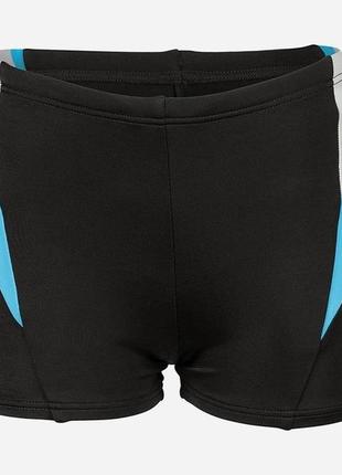 Плавки-боксери для хлопців arena swim short panel чорний, білий, голубий діт 152см 006010-580 152