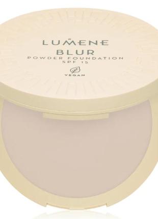 Крем-пудра для обличчя lumene blur longwear powder foundation spf15 no2