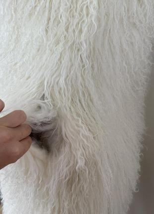 Шикарный жилет из меха ламы жилетка меховая овечка6 фото