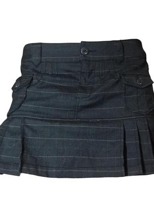 Edc by espirit rock grunge mini skirt мини юбка