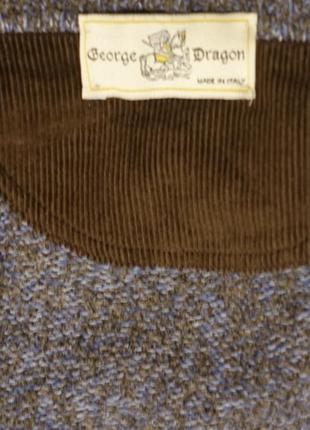 Очень теплый полушерстяной меланжевый пуловер george dragon  шотландия xxl3 фото