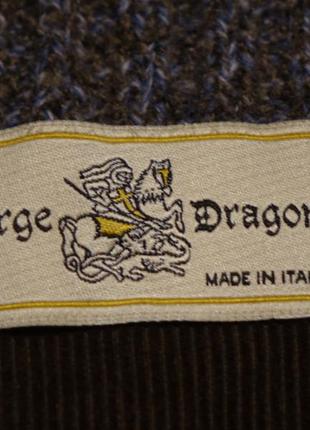 Очень теплый полушерстяной меланжевый пуловер george dragon  шотландия xxl4 фото