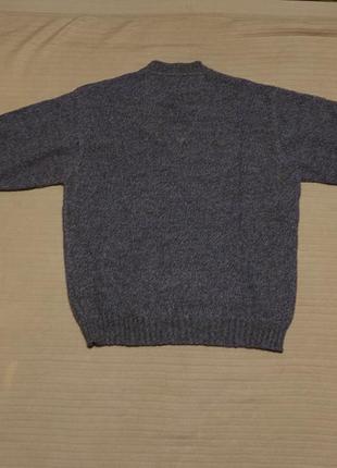 Очень теплый полушерстяной меланжевый пуловер george dragon  шотландия xxl6 фото