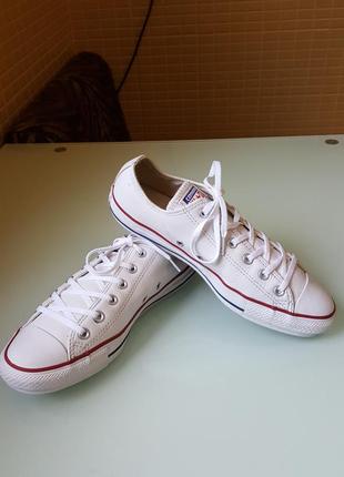 Кожаные мужские кеды converse original