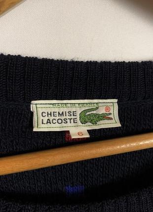 Винтажный свитер lacoste vintage made in start9 фото