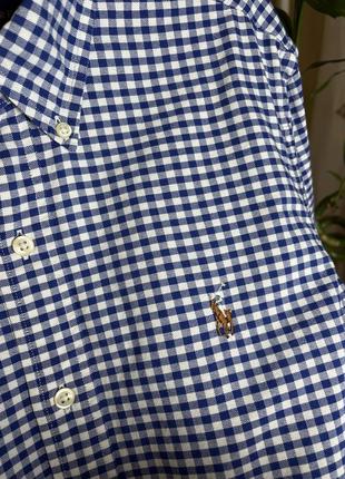 Хлопковая рубашка polo ralph lauren р.s6 фото