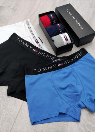 Набір чоловічіх трусів 3-5 шт. боксерів tommy hilfiger в коробці.