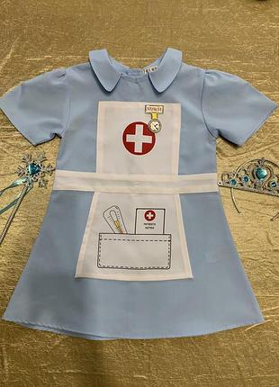 194 красивое платье карнавальный костюм медсестра врач на 3-4 года