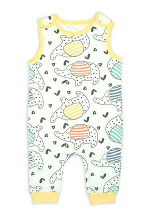 Напівкомбінезон дитячий теплий, для малюків, для хлопчика, для дівчинки, штани високі на кнопках комбінезон чоловічки 2