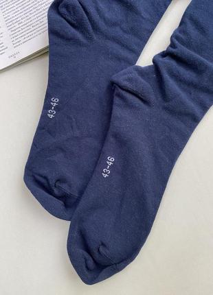 Чоловічі носки шкарпетки сині високі4 фото