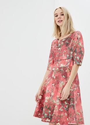 Нежно-розовое платье в цветы от sweet miss3 фото