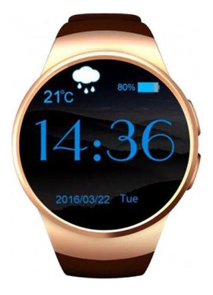 Умные smart watch kw18. цвет: золотой4 фото