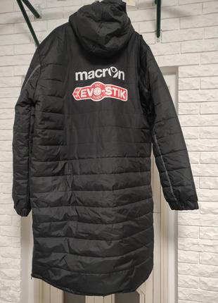 Makron siva 3xl ( 54 р ) большой размер зимняя длинная куртка плащ черная с капюшоном мужская спортивная мужская футбольная4 фото