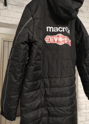 Makron siva 3xl ( 54 р ) большой размер зимняя длинная куртка плащ черная с капюшоном мужская спортивная мужская футбольная5 фото