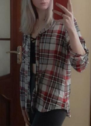 Рубашка в клетку клетчатая