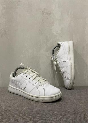 Осенние кроссовки обуви белые кеды nike, размер 38-39, 24.5 см