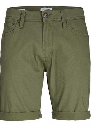 Шорты мужские джинсовые jack & jones s w30" jpstrick jjoriginal shorts akm dusty olive