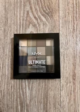 Тени для глаз  nyx professional makeup ultimate shadow palette 10 ash3 фото