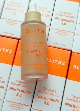 Сыворотка для лица blithe targeted blemish serum niacinamide 5.0 - идеальное решение всех проблем вашей кожи.