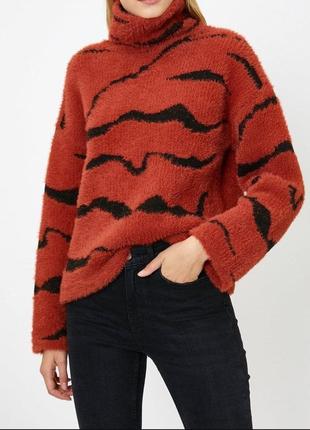 Мягкий теплый укороченный свитер женский р. м