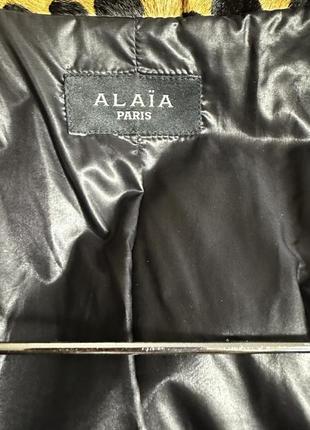 Alaia косуха з хутра поні7 фото