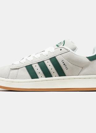 Женские кроссовки adidas campus grey green 36-37-38-39-40-41