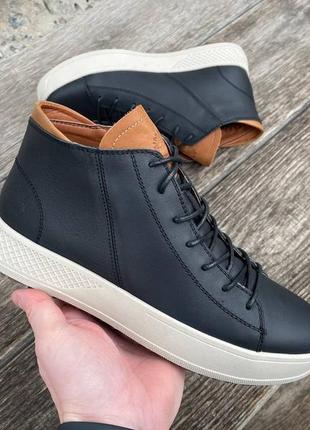 Мужские кожаные зимние кроссовки timberland2 фото