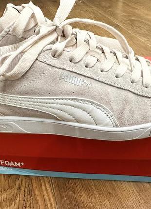 Кеды женские puma vicky v3 натуральный замш, us 7,5