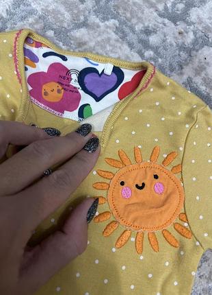 Боди человечек next для девочки 4