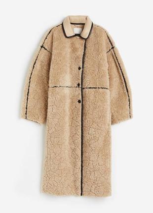 Шуба пальто тедды плюшевое на овчине h&m 1193374001 hm шубка оригинал ✅ xs s m l xl