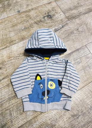 Толстовка, кофта з капюшоном, m&co baby, р. 3-6міс., 62-68